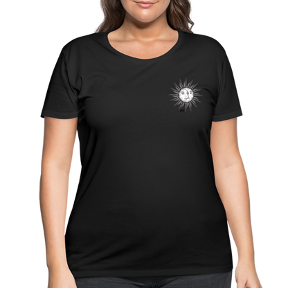 SUN&amp; MOON Women’s Curvy T-Shirt - black