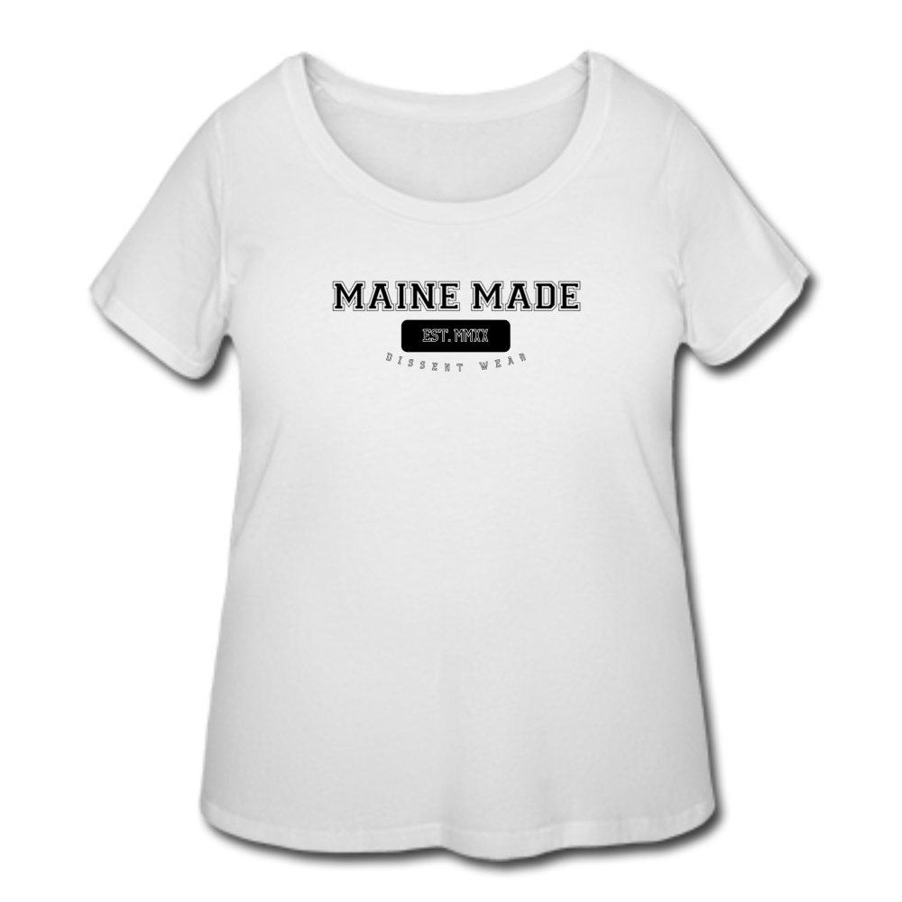 MAINE MADE Women’s Curvy T-Shirt - white