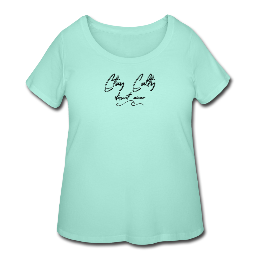 STAY SALTY Women’s Curvy T-Shirt - mint