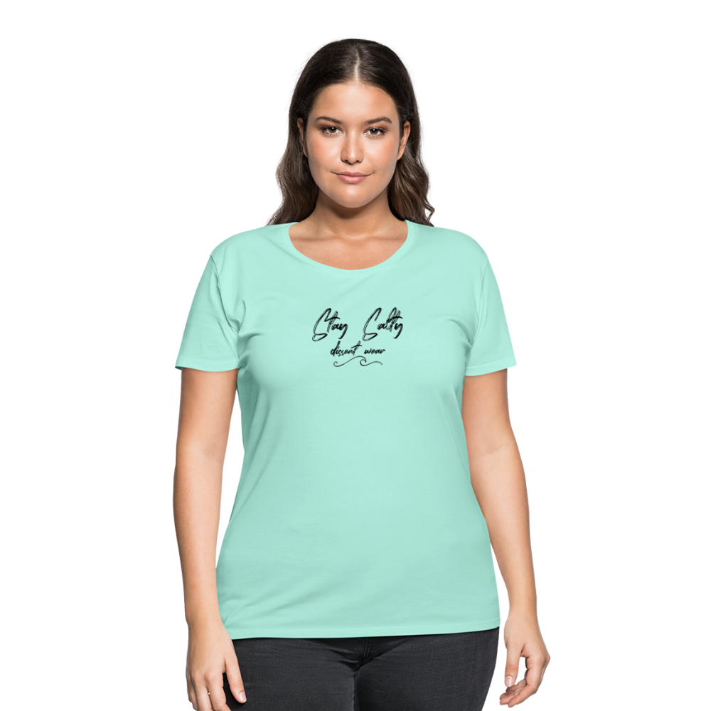 STAY SALTY Women’s Curvy T-Shirt - mint