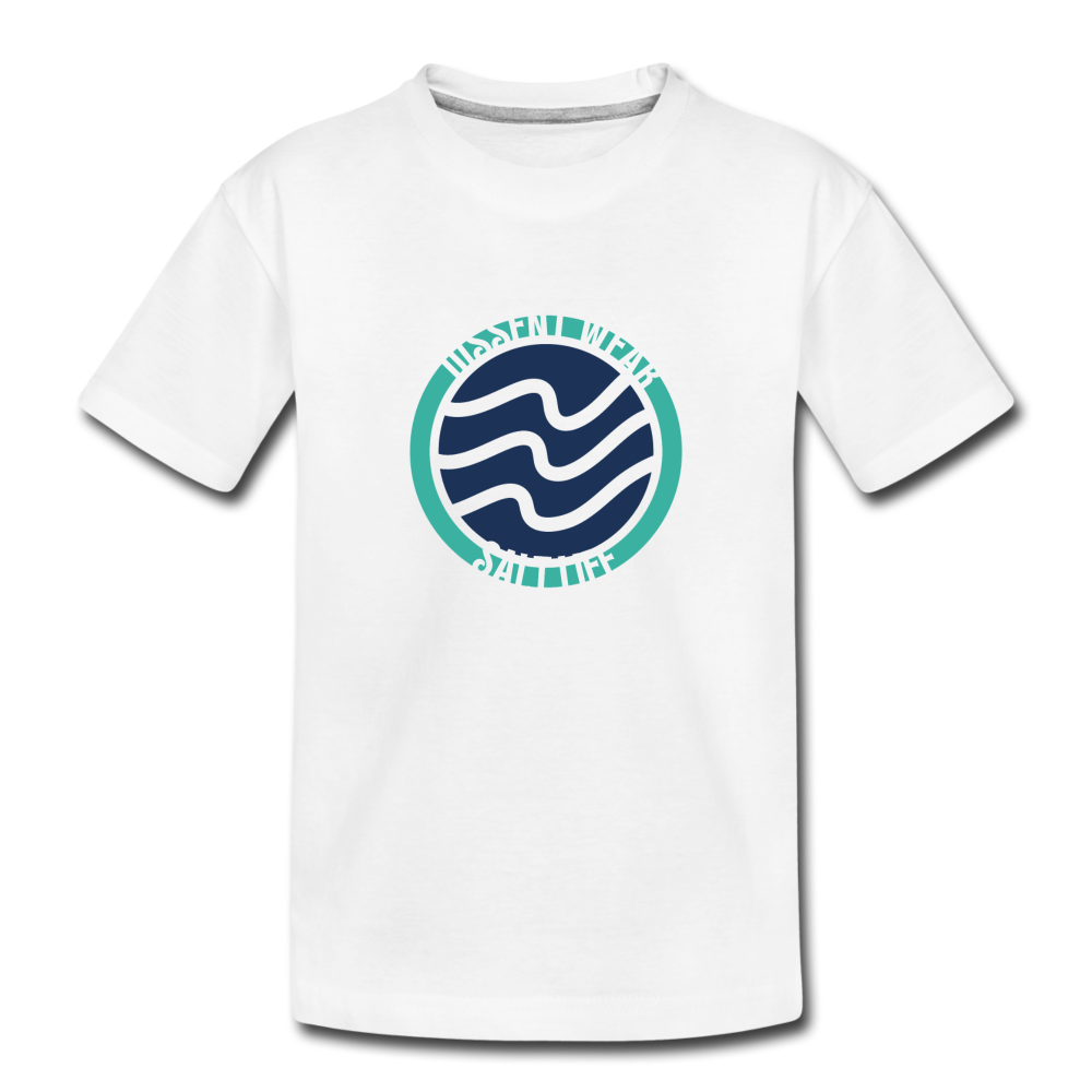 SALT LIFE WAVES TODDLER TEE - white