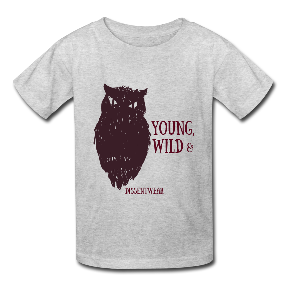 YOUNG AND WILD YOUTH TEE - heather gray