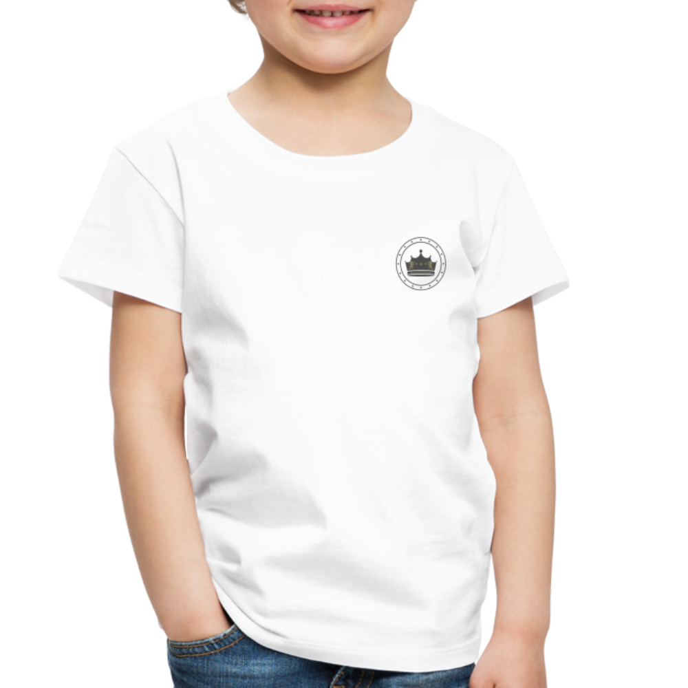 ROYALTY TODDLER PREMIUM TEE - white