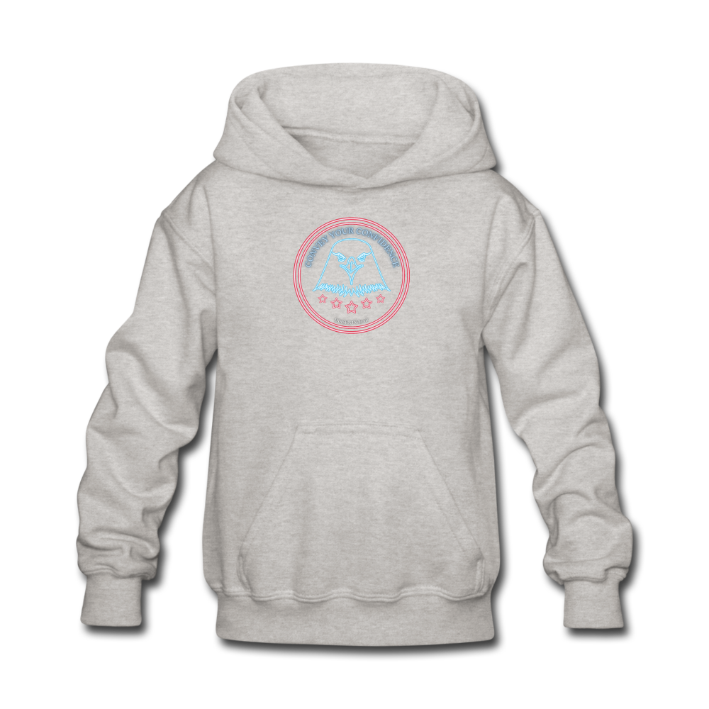 NEON EAGLE YOUTH SWEATSHIRT - heather gray