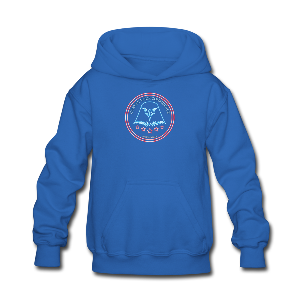 NEON EAGLE YOUTH SWEATSHIRT - royal blue