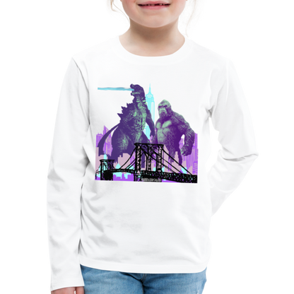 ZILLA KONG TAKE THE CITY YOUTH TEE - white