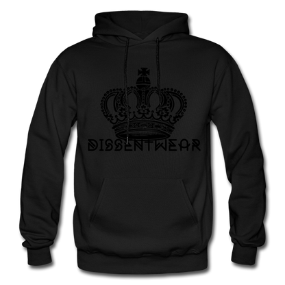 BLACK ON BLACK ROYALTY HOODIE - black