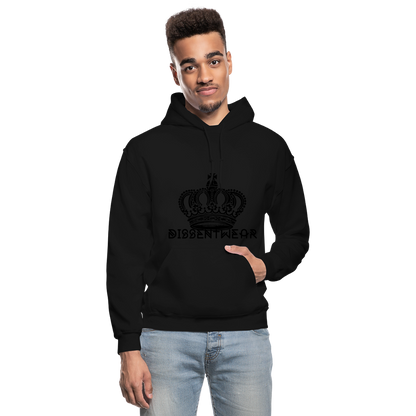 BLACK ON BLACK ROYALTY HOODIE - black