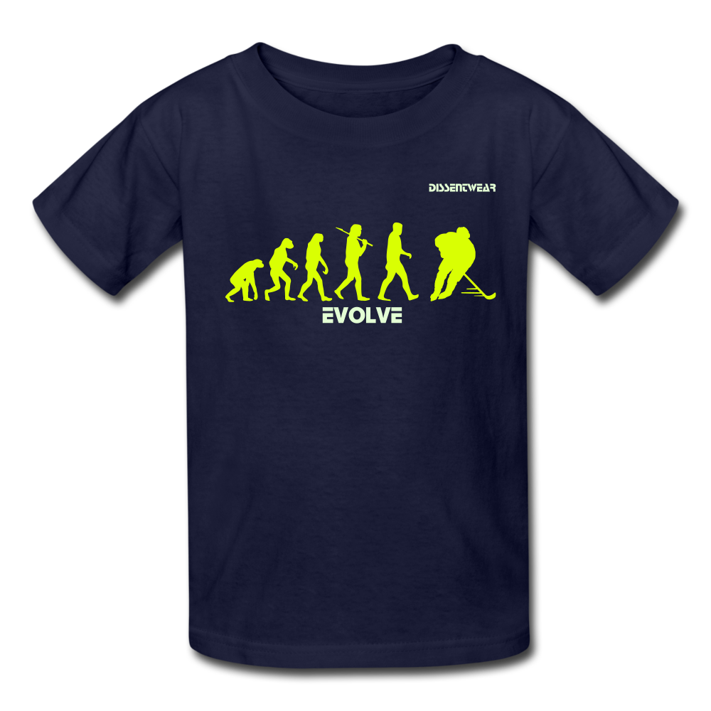 EVOLUTION OF HOCKEY YOUTH TEE - navy