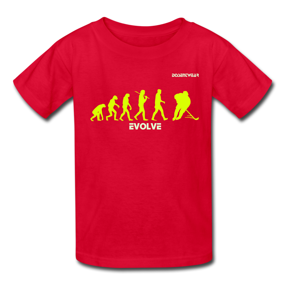 EVOLUTION OF HOCKEY YOUTH TEE - red