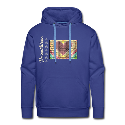 Empowerment Tie Dye Crossword Premium Hoodie - royal blue