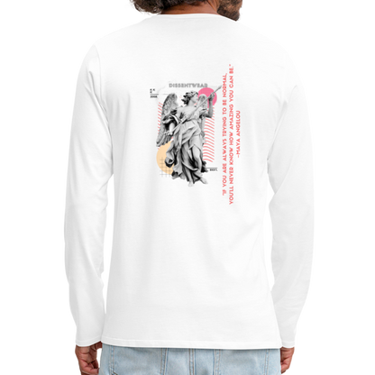 Maya Angelou- BE AMAZING- Premium Long Sleeve T-Shirt - white