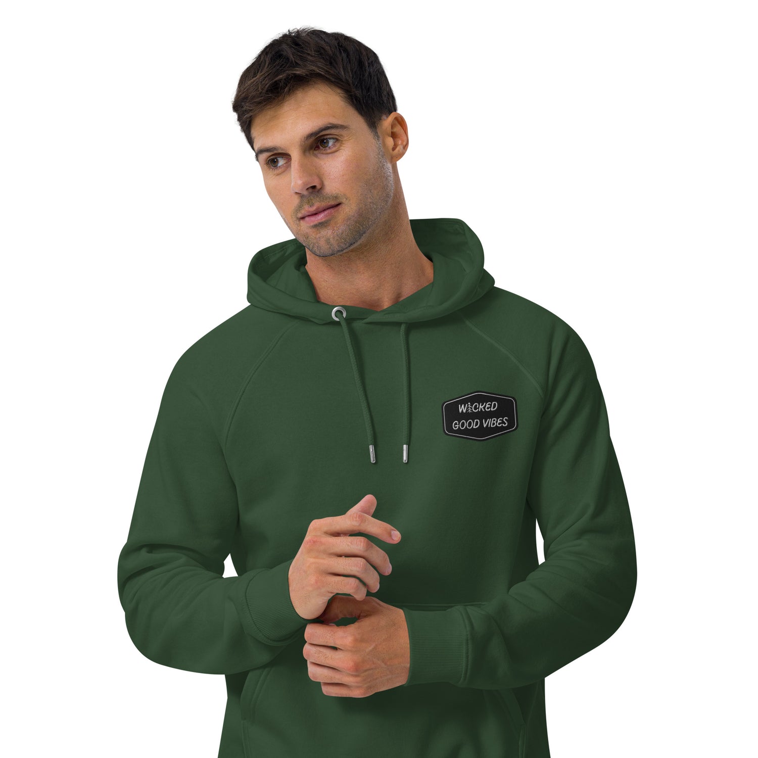 WICKED GOOD VIBES SUPER COMFY GENDER NEUTRAL ECO HOODIE