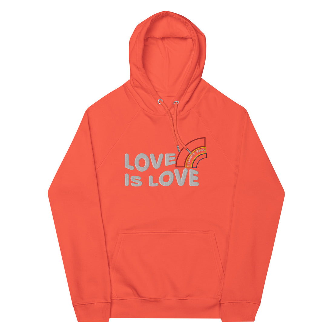 Embroidered LOVE IS LOVE - SHOW YOUR PRIDE HOODIE- multiple colors
