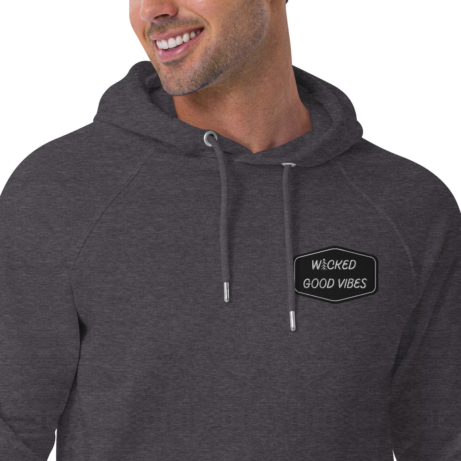 WICKED GOOD VIBES SUPER COMFY GENDER NEUTRAL ECO HOODIE