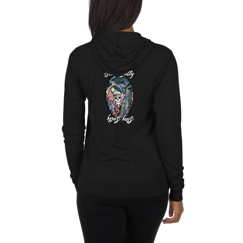 SALTY SKELETON LIGHTWEIGHT ZIP HOODIE