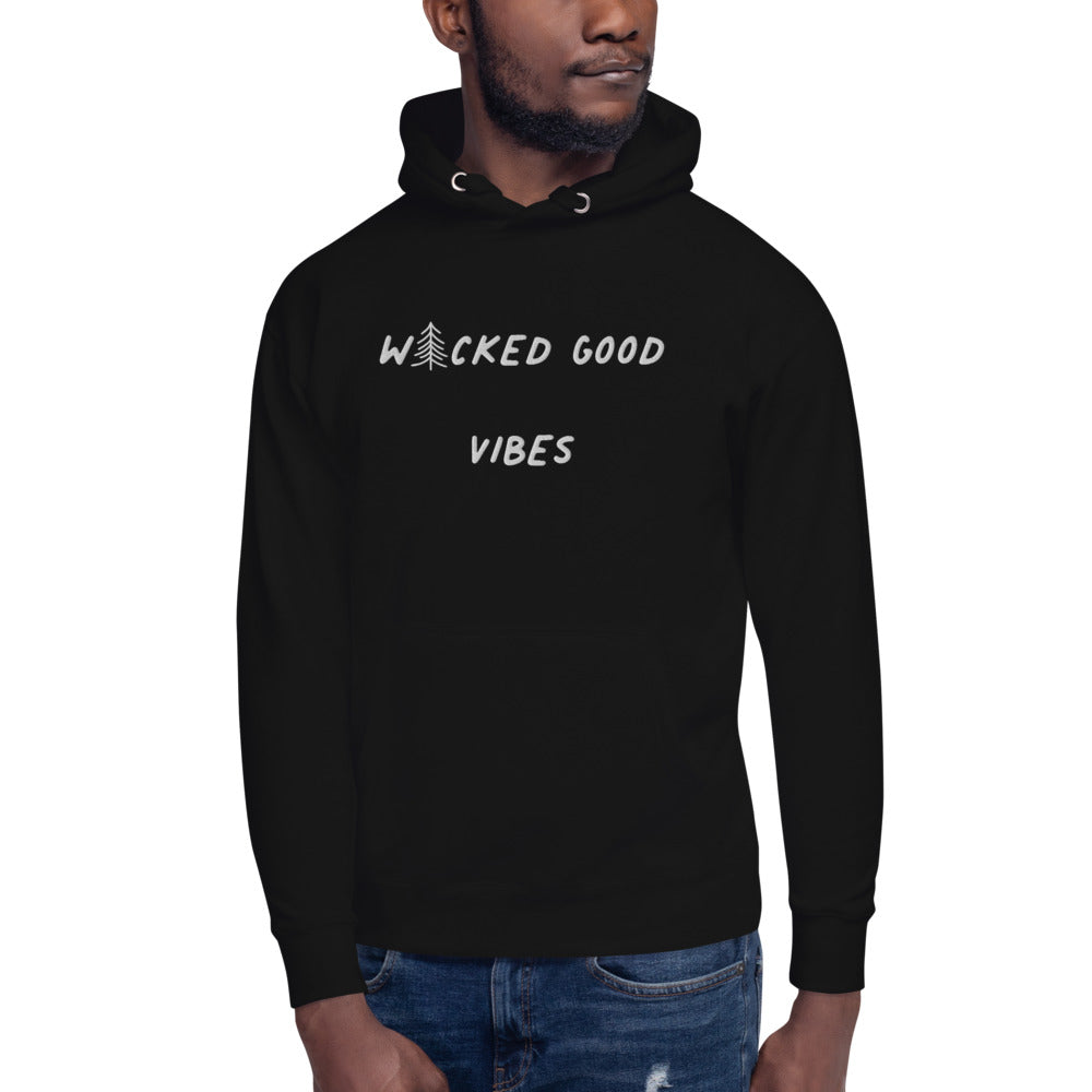 Wicked Good Vibes Embroidered Hoodie