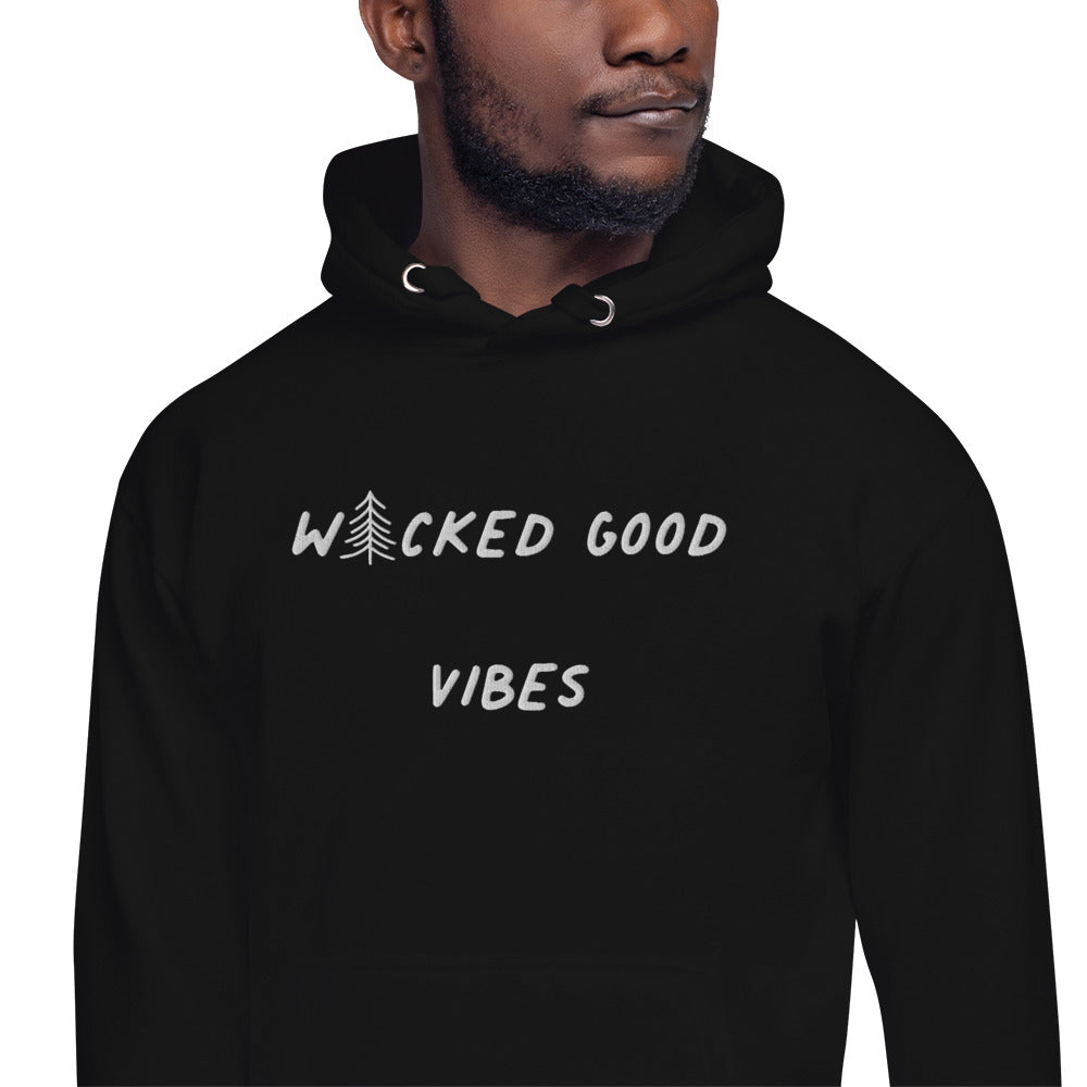 Wicked Good Vibes Embroidered Hoodie