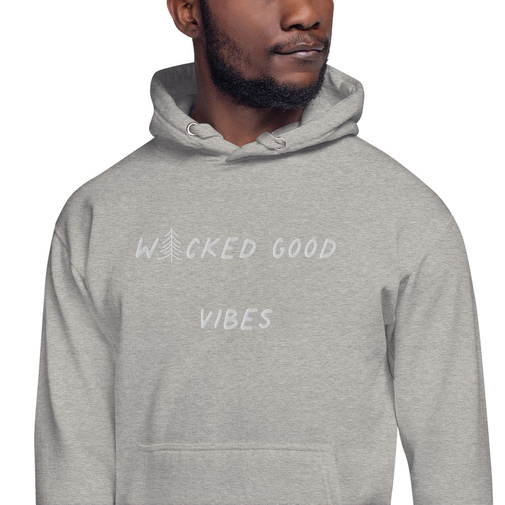 Wicked Good Vibes Embroidered Hoodie