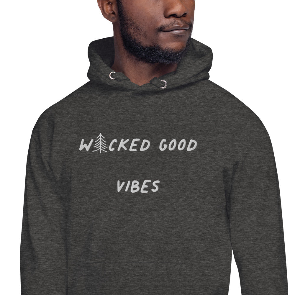 Wicked Good Vibes Embroidered Hoodie