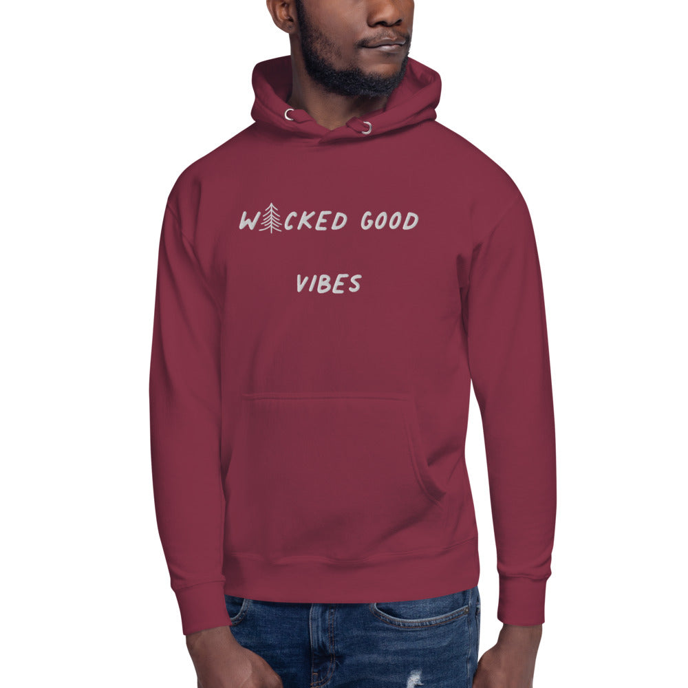 Wicked Good Vibes Embroidered Hoodie