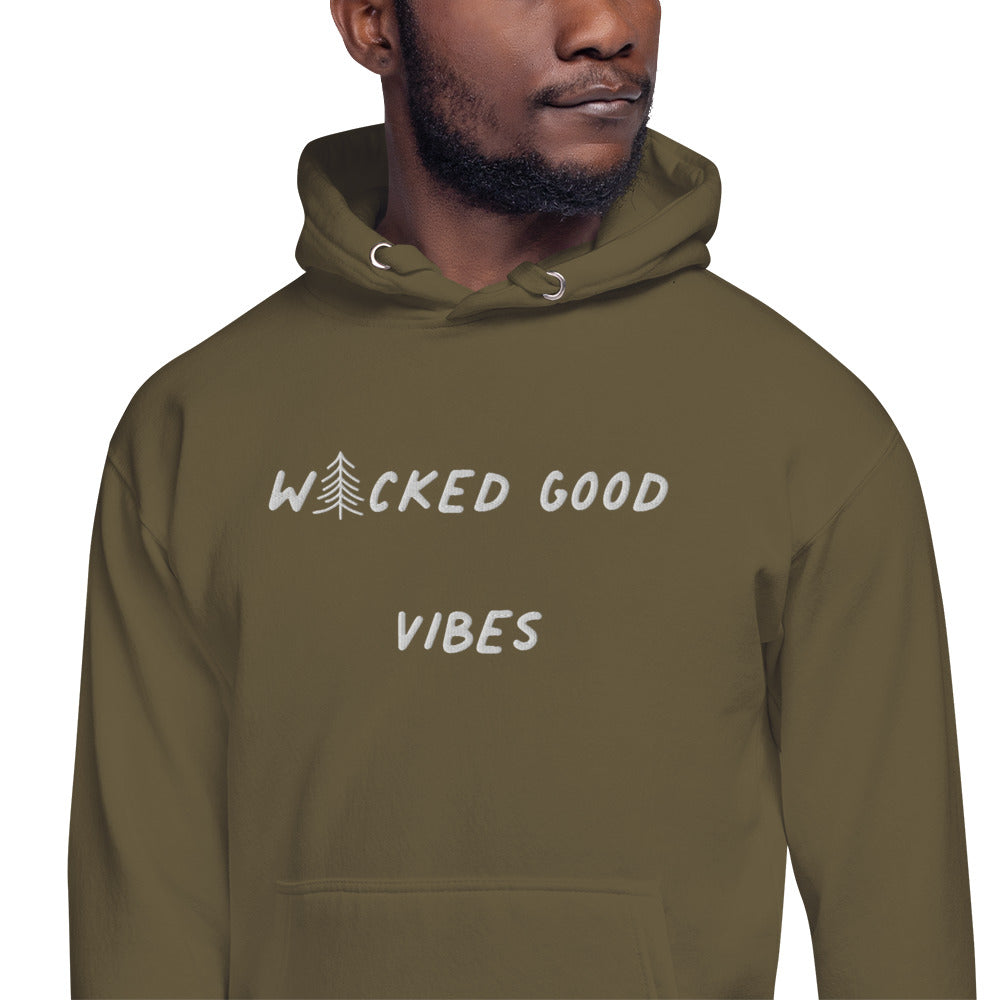 Wicked Good Vibes Embroidered Hoodie