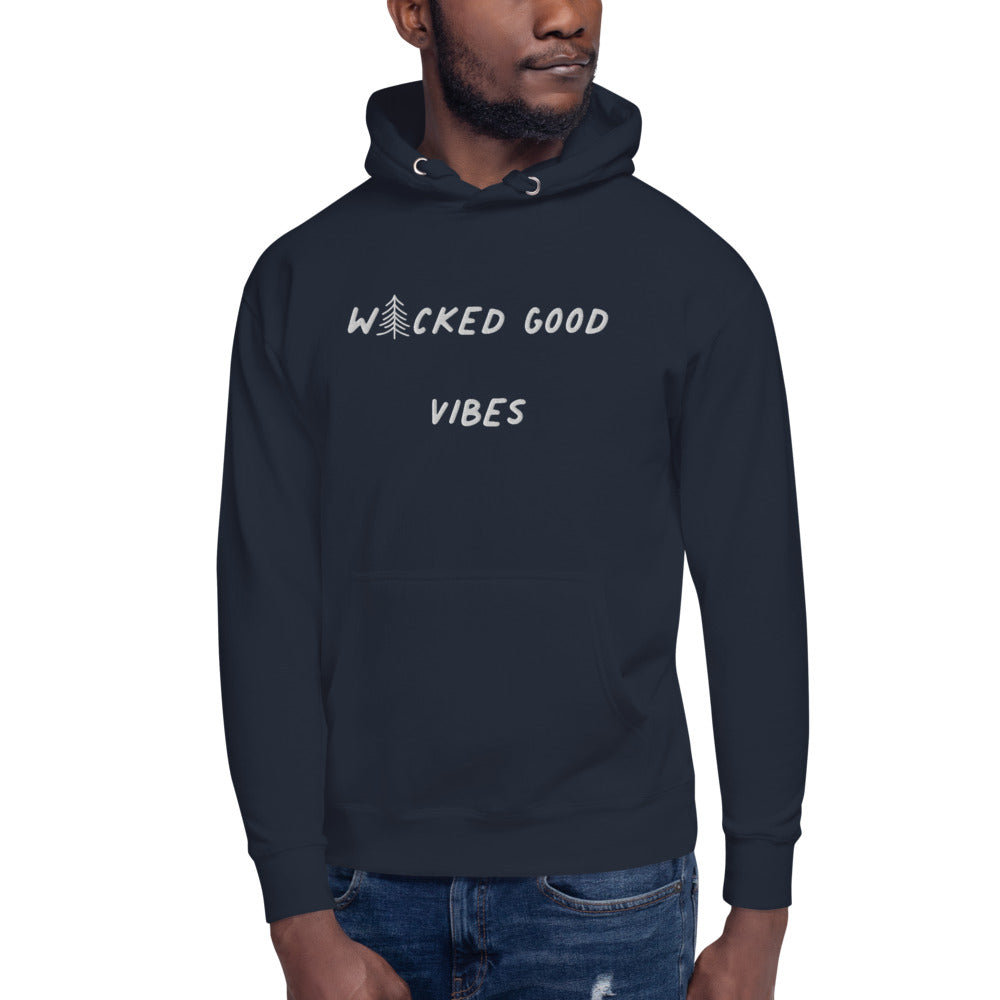 Wicked Good Vibes Embroidered Hoodie