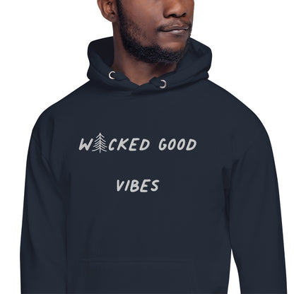 Wicked Good Vibes Embroidered Hoodie